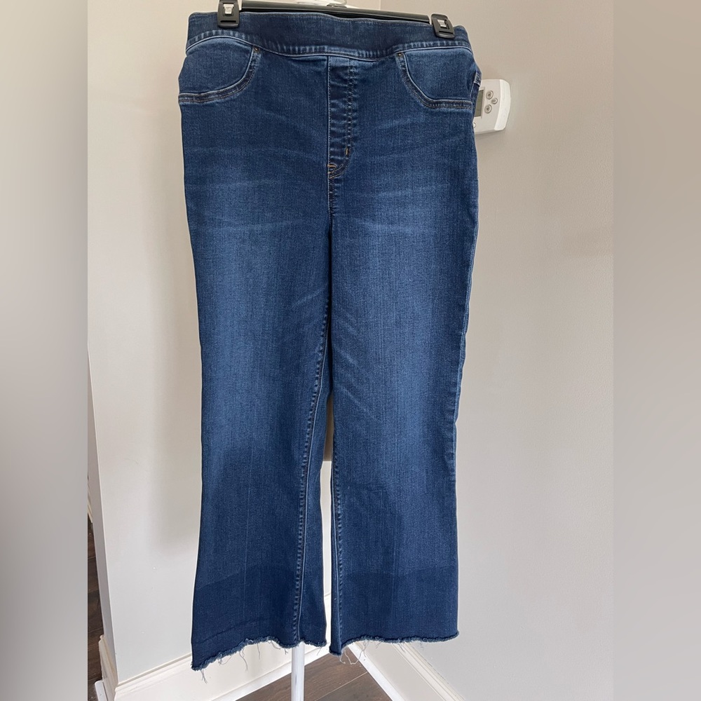 Spanx bootcut ankle length denim sz L